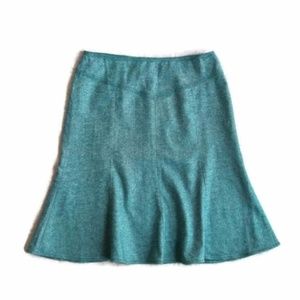 Ann Taylor LOFT Seafoam Green Wool Blend Skirt